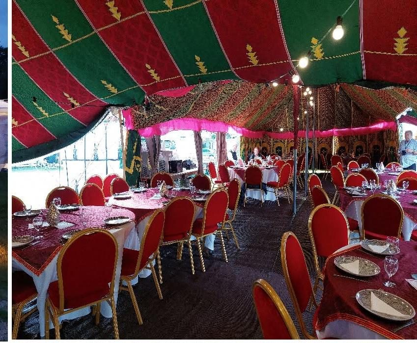 Tente berbère décorée - Soirée Orientale La Nouvelle Besace